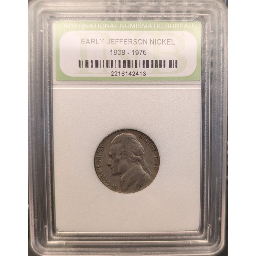 1946‑D Jefferson Nickel • INB Holder • Early Jefferson Series - Picture 2 of 5